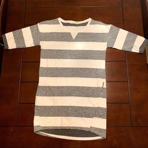 ✨Grey/White Striped Knit Dress✨